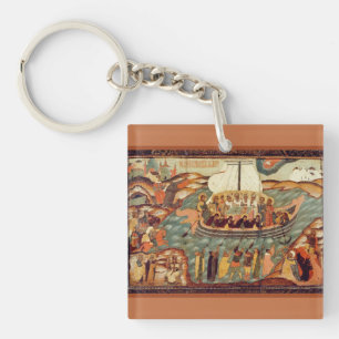 Porte-clés Bateau de Foi Icon l Orthodoxe l Christian l