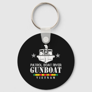 Porte-clés Bateau de patrouille River Gunboat Vietnam Vétérin