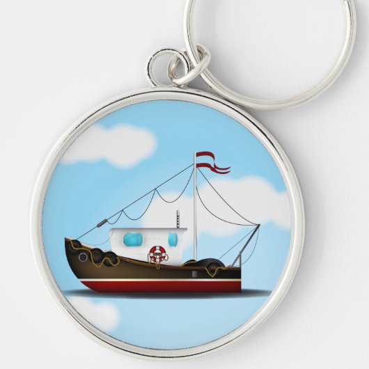 Porte-clés Bateau de pêche (Devant)