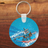 Porte-clés Bateau de pêche orageux (Recto)