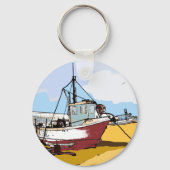Porte-clés Bateau de pêche pittoresque   (Verso)