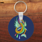 Porte-clés Bateau Dragon Gold et Green Water Racing (Recto)