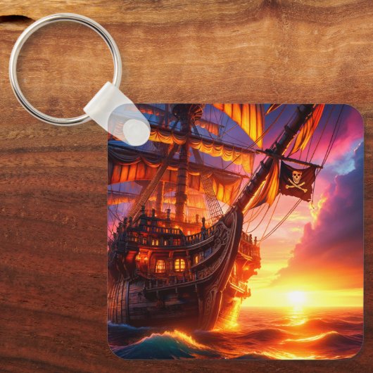 Porte-clés Bateau pirate (Recto)