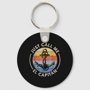Porte-clés Bateau Rétro Vintage Appelez-Moi El Capitan