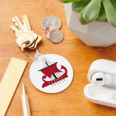 Porte-clés Bateau Viking Longship Silhouette Drakkar