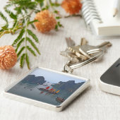 Porte-clés Bateaux à voile à Ha Long Bay - Vietnam, Asie (Côté)