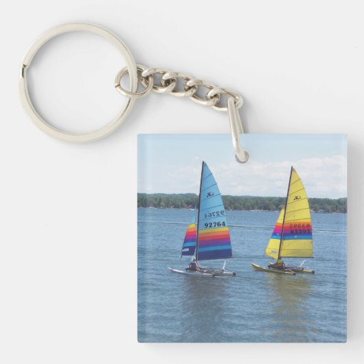 Porte-clés Bateaux à voile sur Silver Lake (Devant)