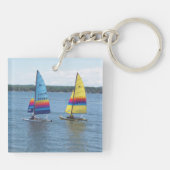 Porte-clés Bateaux à voile sur Silver Lake (Dos)
