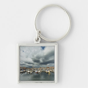 Porte-clés Bateaux dans un port