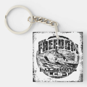 Porte-clés Bateaux de combat Littoral Freedom Acrylique Porte