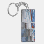 Porte-clés Bateaux de pêche provençaux typiques peints en 2 (Devant gauche)