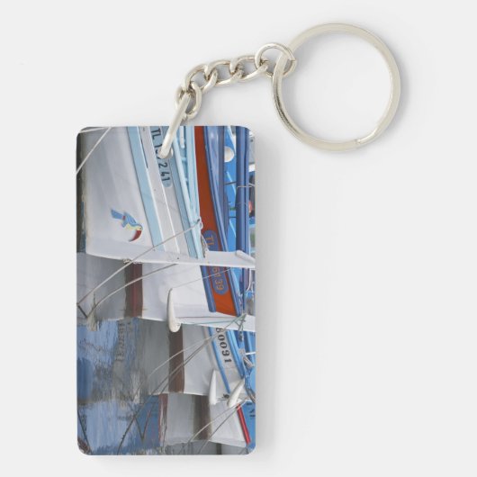 Porte-clés Bateaux de pêche typiquement provençaux peints en (Dos)