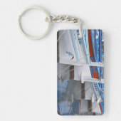 Porte-clés Bateaux de pêche typiquement provençaux peints en (Devant)