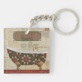 Porte-clés Bath de carte postale (Dos)