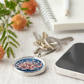 Porte-clés Batik Chrysanthemum (Côté)
