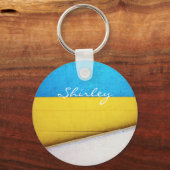 Porte-clés Bâtiment battu - Abstrait minimal par STaylor (Recto)