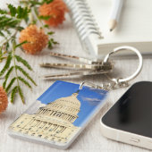 Porte-clés Bâtiment de capitol des USA, Washington DC, (Devant droit)