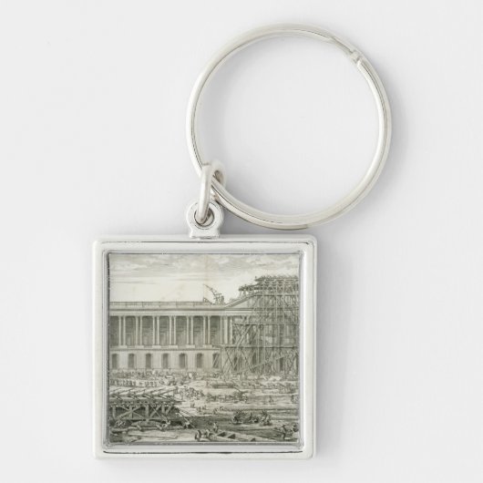 Porte-clés Bâtiment de l'entrée principale du Louvre, Paris (Devant)