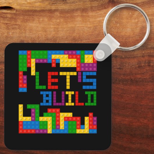 Porte-clés Bâtiment en briques bloc Construisons maître const (Verso)