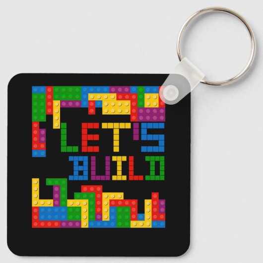 Porte-clés Bâtiment en briques bloc Construisons maître const (Dos)