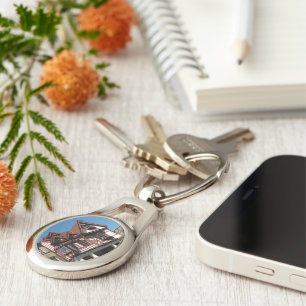 Porte-clés Bâtiment en chêne Tudor, Edimbourg, Ecosse