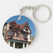 Porte-clés Bâtiment en chêne Tudor, Edimbourg, Ecosse (Dos)