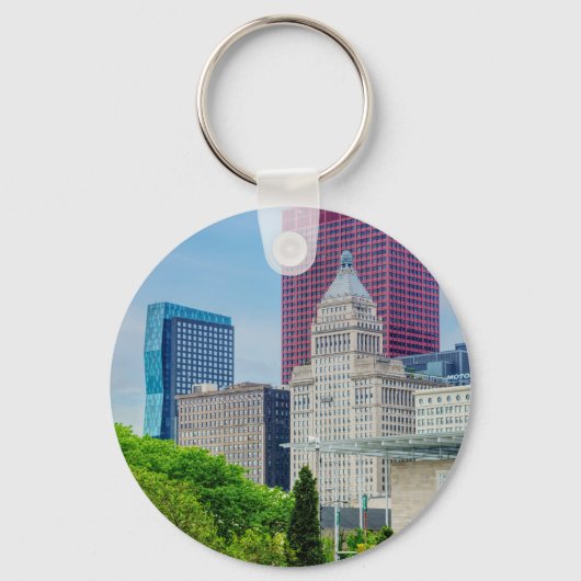 Porte-clés Bâtiments À Chicago (Recto)