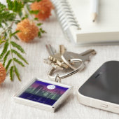 Porte-clés Bâtiments allumés la nuit (Côté)