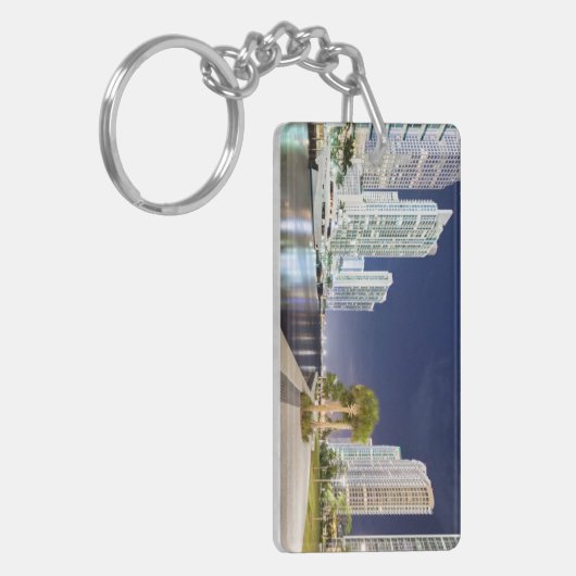 Porte-clés Bâtiments le long de la rivière Riverwalk de Miami (Devant gauche)