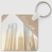 Porte-clés Bâtiments modernes du Qatar (Dos)