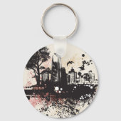 Porte-clés Bâtiments urbains Porte - clé de dessin urbain (Verso)