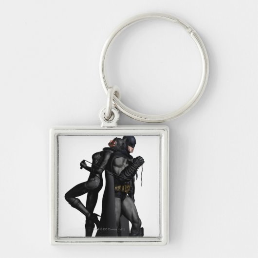 Porte-clés Batman Arkham City | Batman et Catwoman (Devant)