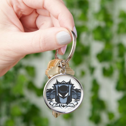 Porte-clés Batman avec Batmobile (main)