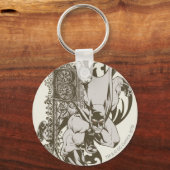 Porte-clés Batman et lettre décorée B (Recto)