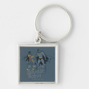 Porte-clés Batman Et Robin Distressed Graphisme