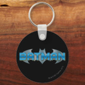 Porte-clés Batman | Logo de nom bleu (Recto)