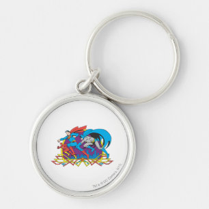 Porte-clés Batman + Superman + Flash