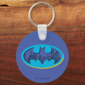 Porte-clés Batman | Symbole de la ville d'Arkham (Recto)