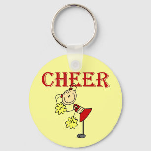 Porte-clés Bâton CHEER Figure Cheerleader T-shirts et Cadeaux