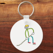 Porte-clés Bâton de hockey sur glace (Recto)