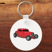 Porte-clés Bâton de rue rouge coupé (Recto)