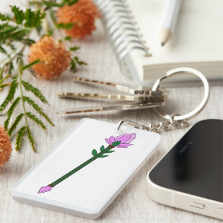 Porte-clés Bâton Magique Vectoriel de Fantaisie 2D avec Viole