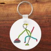 Porte-clés Bâtonnet de Curling (Recto)