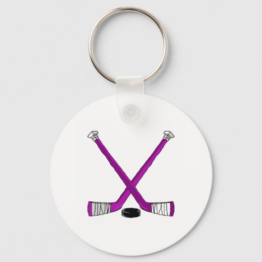 Porte-clés Bâtons de hockey (Recto)