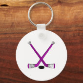 Porte-clés Bâtons de hockey (Recto)