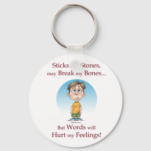 Porte-clés Bâtons et pierres (Recto)