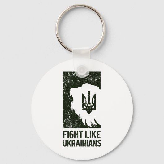 Porte-clés Bats-toi comme un Ukrainien (Recto)