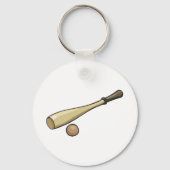 Porte-clés Batte de baseball en bois (Recto)