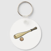 Porte-clés Batte de baseball en bois (Verso)