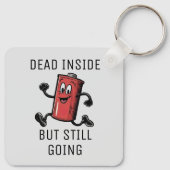 Porte-clés Batterie en cours d'exécution amusante (Dos)